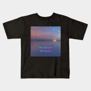 The Desert of Uyuni,a trip to Bolivia,travel,water reflection,Where the sky and the earth meet Kids T-Shirt